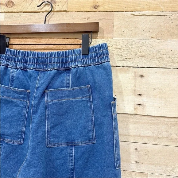 Anthropologie Maeve Tie Waist Wide Leg Jeans Size Medium Denim